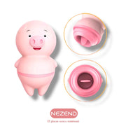 Vibrador Cerdito carga USB Largo Total:9cm