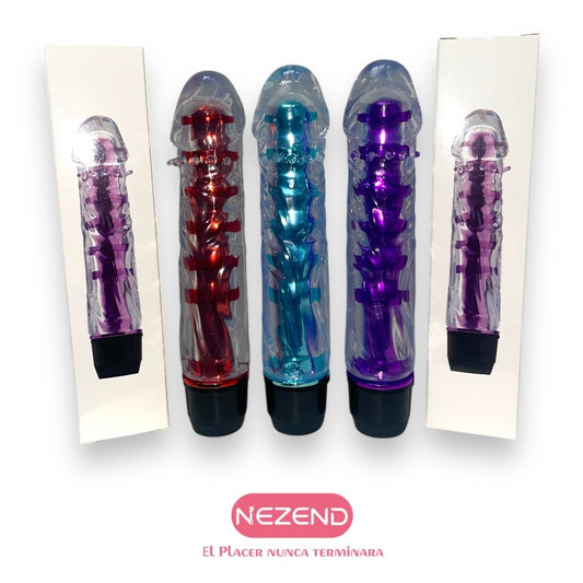 Vibrador Night Liso II  (ABS, Médico TPE - Largo Total:14.5cm)