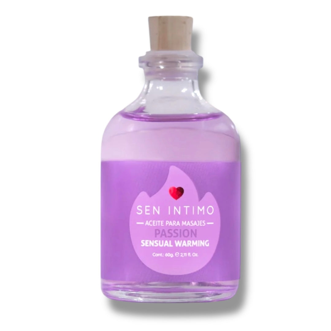Aceite Sensual Warming Passion x 60 ml Sen Intimo (Precio Sugerido al Público 29.900