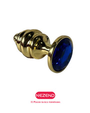 Plug Joya Metalico Dorado Talla L