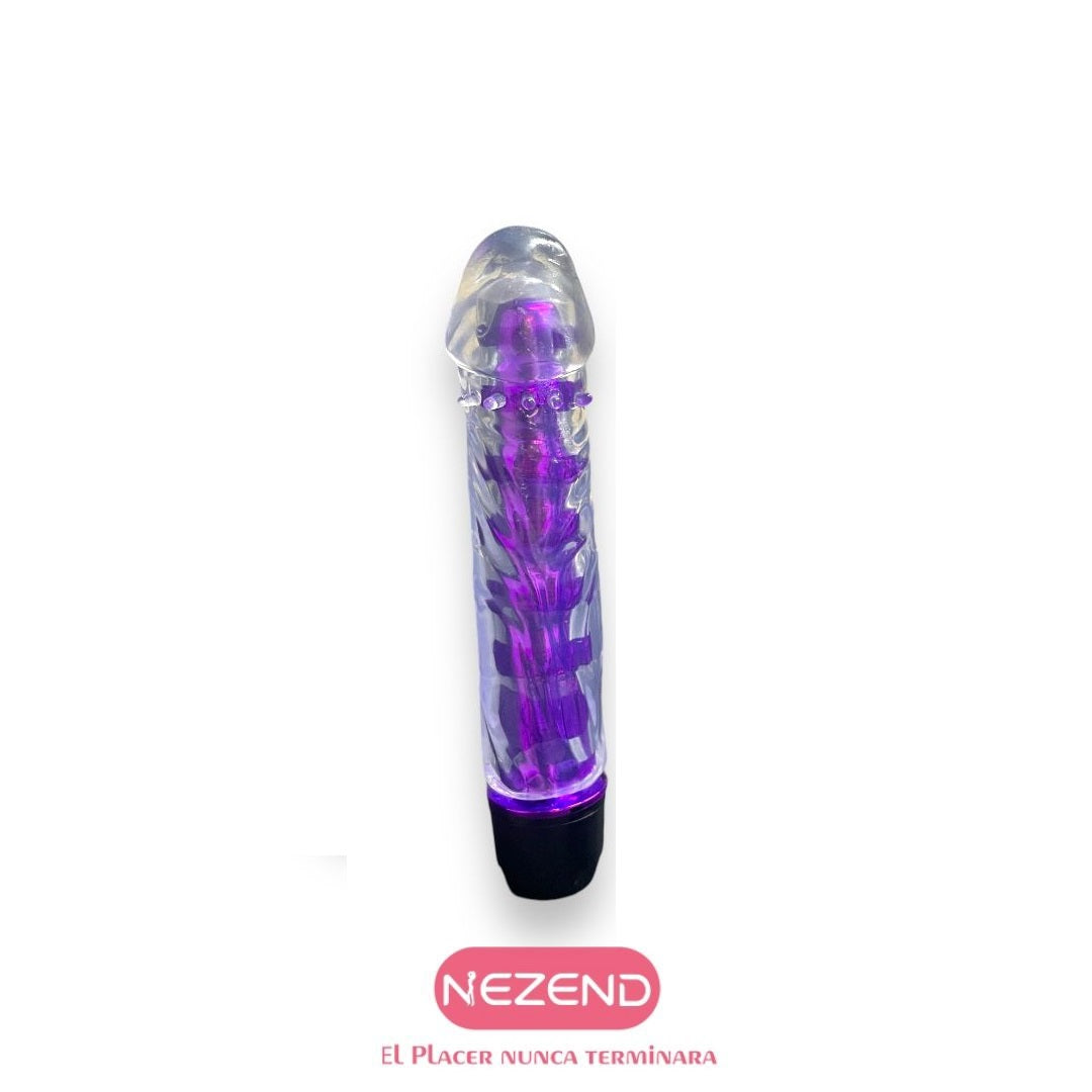 Vibrador Night Liso II  (ABS, Médico TPE - Largo Total:14.5cm)