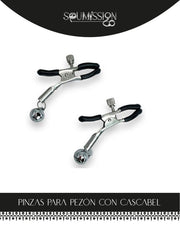 Pinzas Para Pezón con Cascabel (Material: Metal)