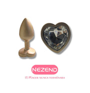 PLUG JOYA CORAZON TALLA S DORADO