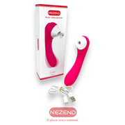 Vibrador y Succionador Nezend Chili largo 19cm