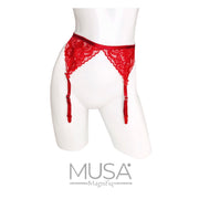 Liguero Encaje Tentación (Disponible Color Negro Y Rojo)