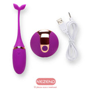 Huevo Inalámbrico USB Ballena  (Silicona + ABS) Largo total:15cm